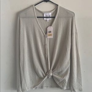 Sadie & Sage Knot Waffle Top